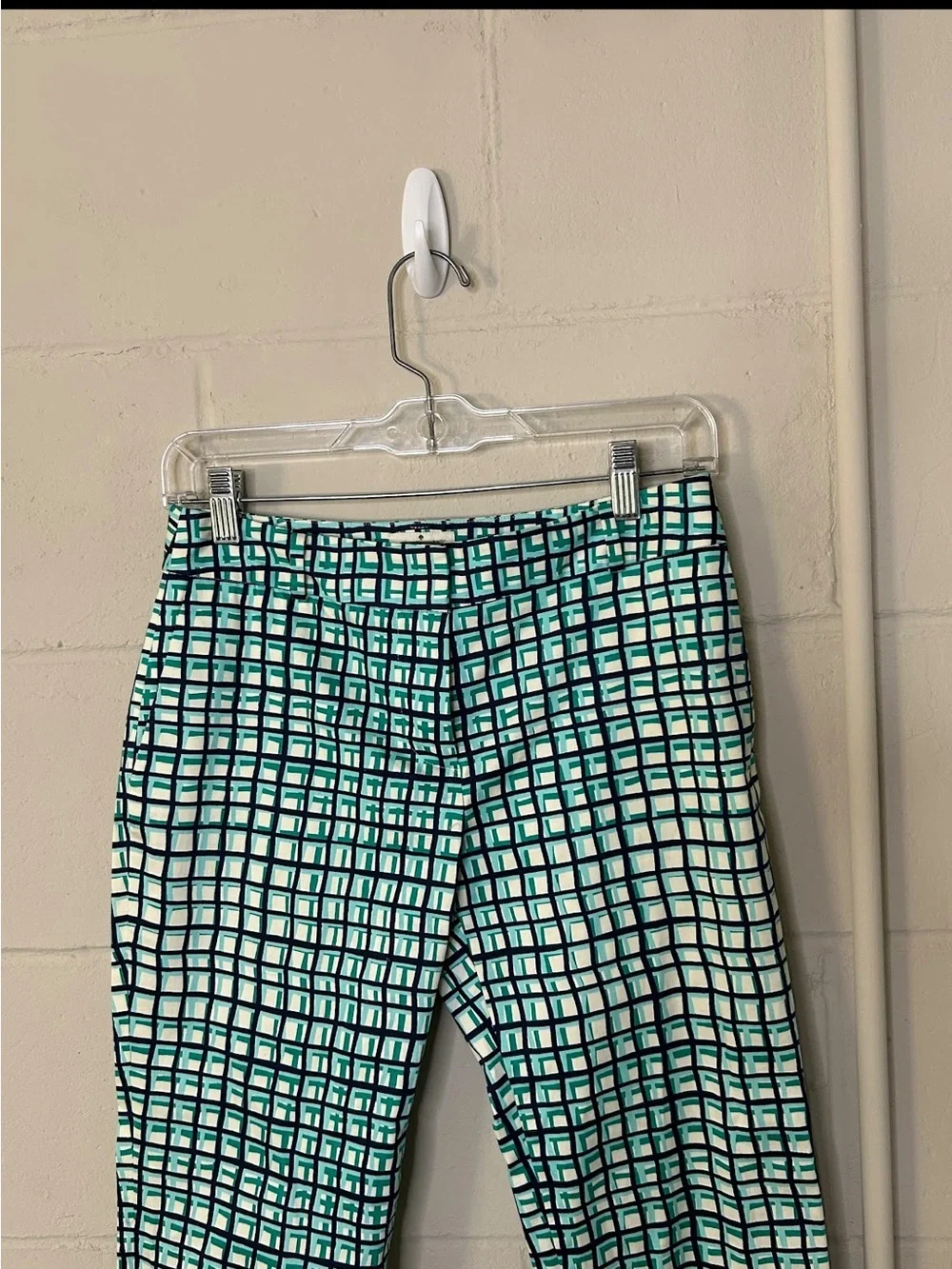 Kate Spade Pants Womens 0 Mindy Plaid Colorful Ankle Tapered Mid Rise Preppy